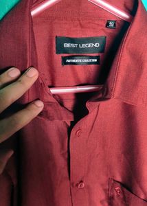 Burgundy Formal Shirt