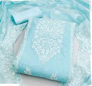 Dress Material With  Lining For Girls