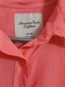 Coral Abercrombie &amp; Fitch Shirt
