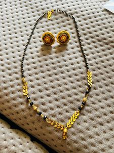 Beautiful Mangalsutra With Earrings
