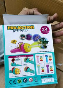 Kids Torch Light 3 Ring Abcd Cartoon Number