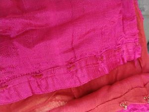 Pink&amp;Gray Gotta Patti Lehenga
