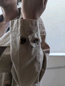 Long Double Breasted Trench Coat