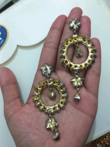 Golden Party Wear Earrings