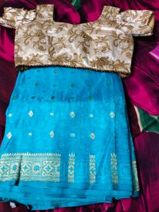 Elegant Blue Saree