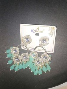 Krishna Silver Dangle Earrings