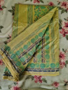 Green Floral Saree