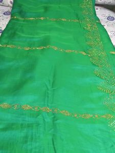 Partyware Embroidered Silk Saree
