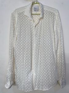Snitch White Embroidered Shirt