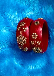 Red &amp; Gold Bangle Set