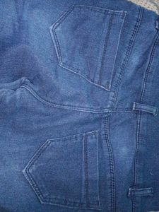 WOMEN Denim Jeans Navy Blue Straight Jean