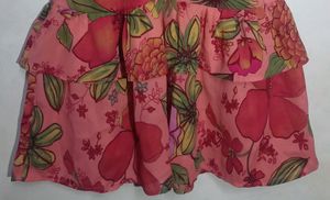 Floral Cut Sleeves Top