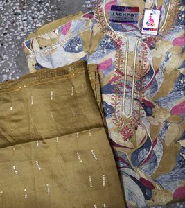 Embroidered Rayon Salwar Kameez Fabric