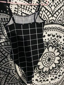 Grid Print Bodysuit