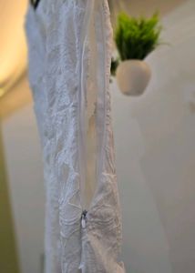 White Lace Midi Dress