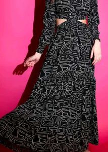 Black Flowy Dress With A Nice Cutout