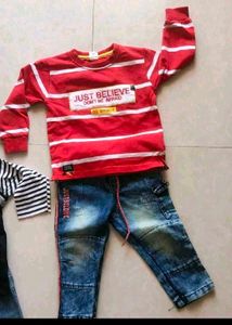 Combo Of 4 Denim Tshirt Set