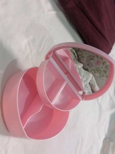 Pink Heart Jewelry Box