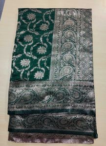 Green Floral Saree