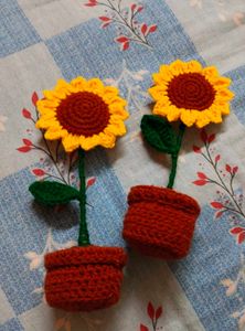 Crochet Flower Pot 🎀✨