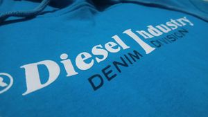 Diesel Industry Blue Hoodie –  Pullover Sweater