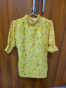 Floral Print Blouse Top