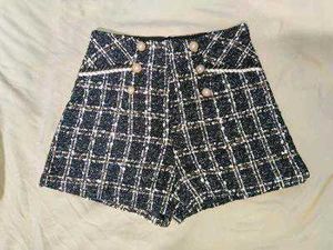 Tweed Mini Shorts