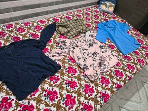 Trendy Women's Tops Bundle combo of 4 top used jus