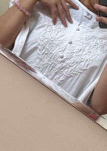 White Embroidered Kurta32-34