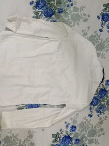 Men's White Patterned Shirt