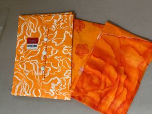 Orange Dress Material