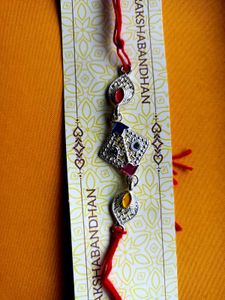 Silver Polish Rakhi