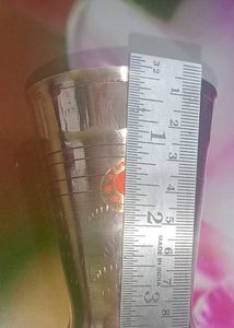 Brand New Bronze Thali With Brass Plate And Glass