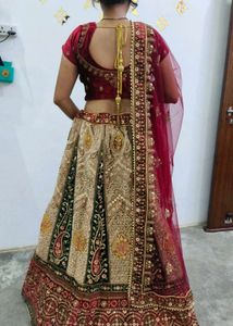 Elegant Maroon Lehenga Choli Set