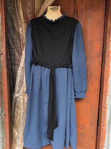Blue &amp; Black Color Block Dress