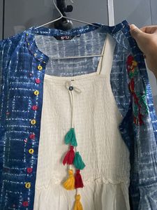 Stylish indowestern peice of dress with shrug