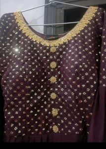 Elegant Plum Party Dress
