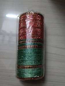 Red & Green Indian Bangles