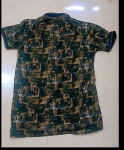 Patterned Polo Shirt