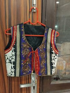 Green &amp; Embroidered Anarkali