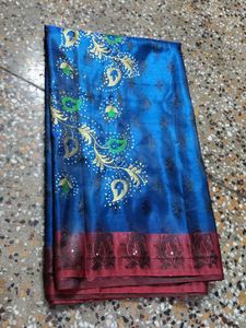 Blue Silk Saree