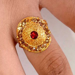 Gold Tone Ring Set (10)