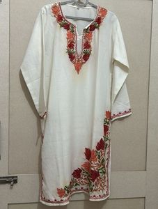 Embroidered Kurta With Kashmiri Kadhae