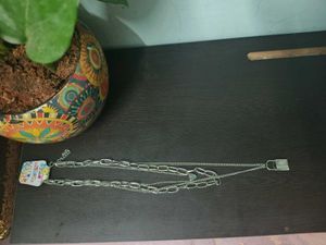 Layered Silver Tone Chain Necklace Set