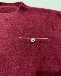 Burgundy Knit Pullover