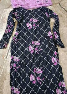 Floral Print Kameez Duptta
