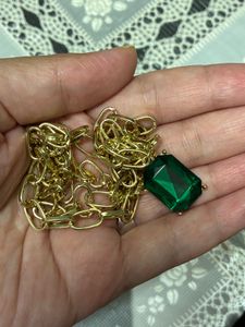 Emerald Pendant Necklace