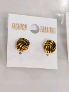 Fashion Earrings - Gold Tone - Combo of 3