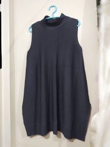 Quality Material Mini Dress With Slit
