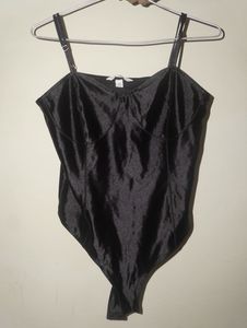 Satin Black Bodysuit